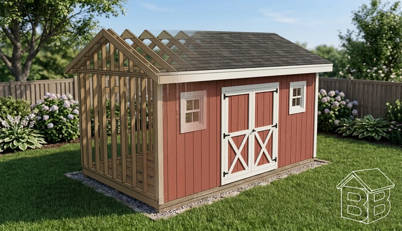 Backyard Blueprints shed rendering
